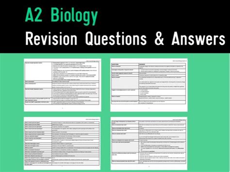 answers to examination style questions aqa biology a2 Kindle Editon