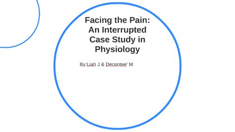 answers to facing the pain an interrupted case study in physiology Epub