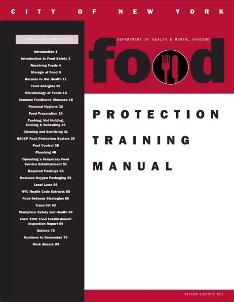 answers to food protection training manual pdf Reader