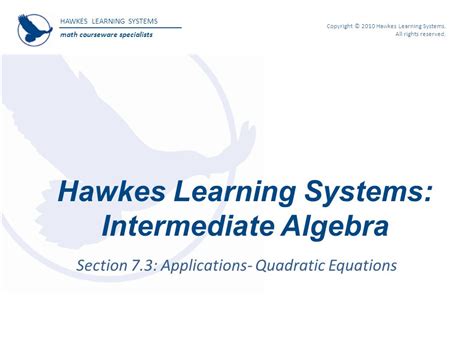 answers to introductory algebra hawkes learning systems Epub