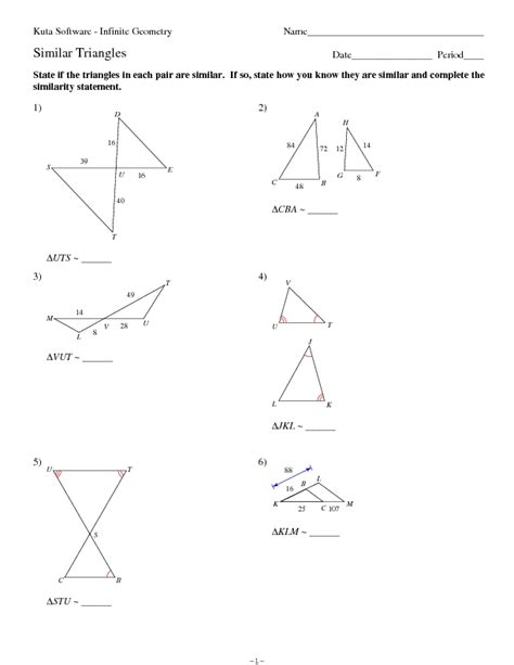 answers to kuta software similar triangles Kindle Editon