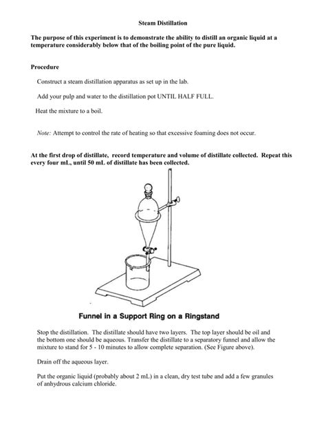 answers to lab steam distillation PDF