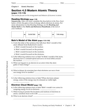 answers to modern atomic theory answers Reader