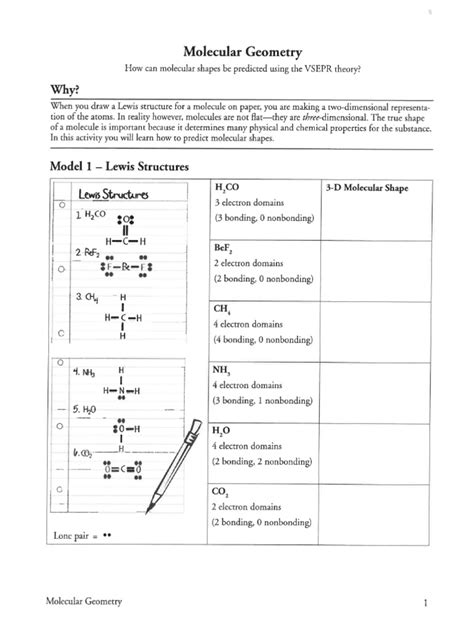 answers to molecular geometry pogil lewis structures Doc