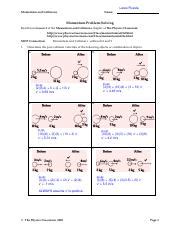 answers to momentum and collisions mop Doc