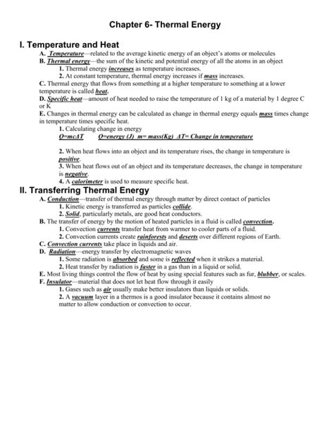 answers to note taking thermal energy Kindle Editon