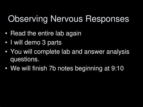 answers to observing nervous responses lab Doc