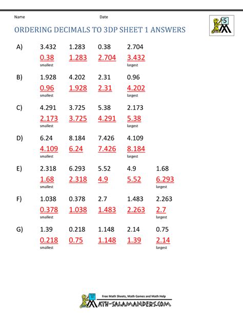 answers to ordering decimals study link answer Kindle Editon