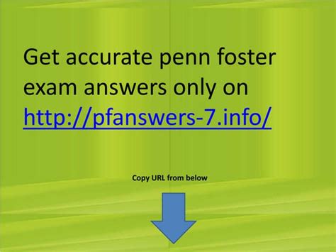 answers to penn foster exam 98603700 Reader