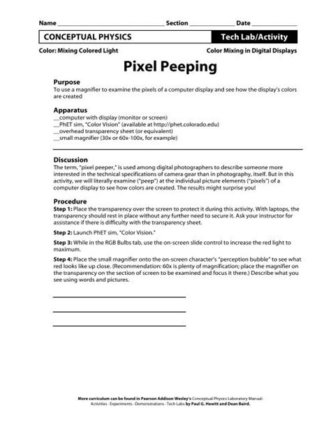answers to pixel peeping lab Epub