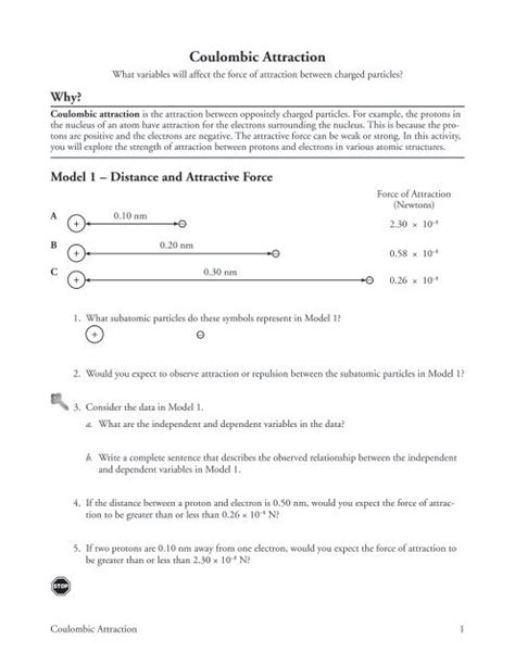 answers to pogil coulombic attraction Doc