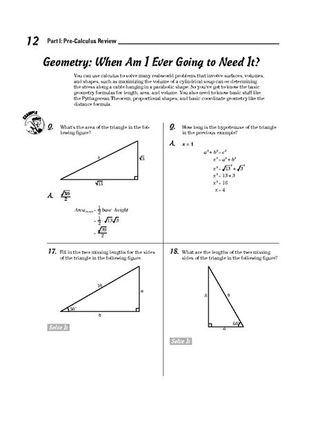 answers to pre calculous review developed by stu schwartz