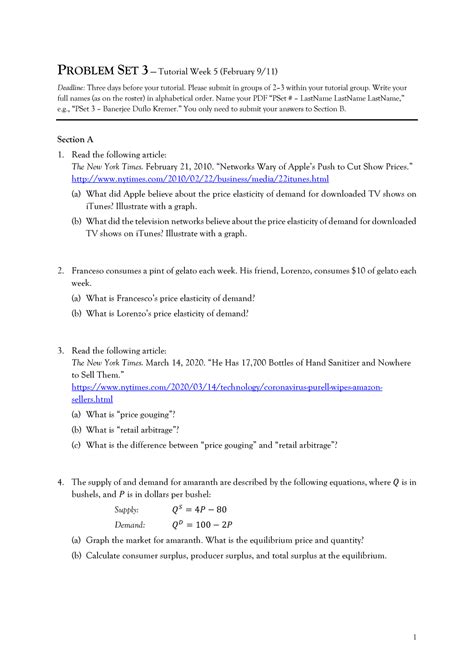 answers to problem set 3 Doc