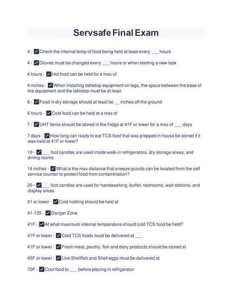 answers to safe serve test Reader