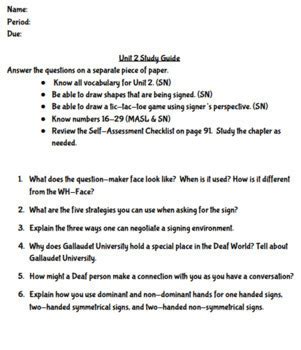 answers to signing naturally unit 2 Kindle Editon