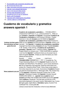 answers to spanish 2 expresate gramatica 1 Doc