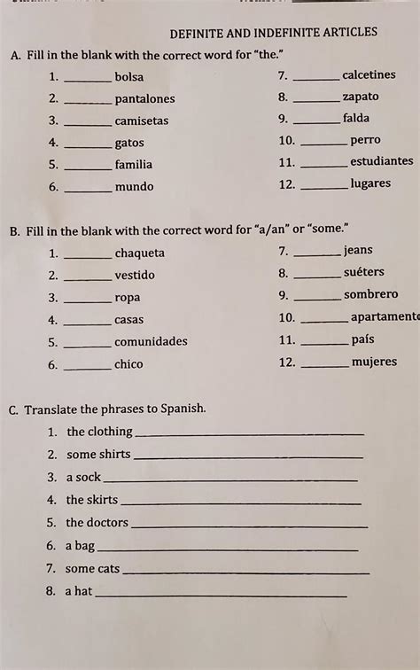 answers to spanish homework Doc