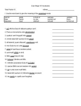 answers to stage 18 cambridge latin test Doc