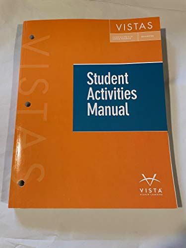 answers to student activities manual vista Kindle Editon