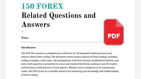 answers to trading questions volume 1 Reader