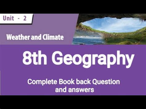 answers to weather and climate 8th edition Reader