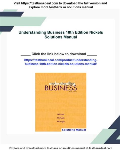 answers understanding business nickels 10e PDF