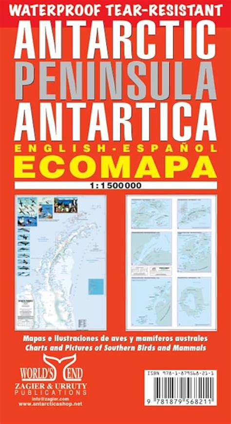 antarctic peninsula antartica ecomapa english or spanish edition Epub