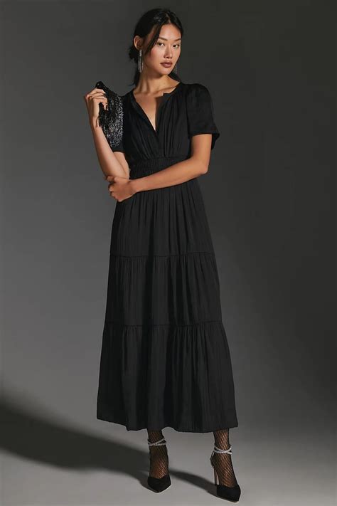 anthropologie black dress