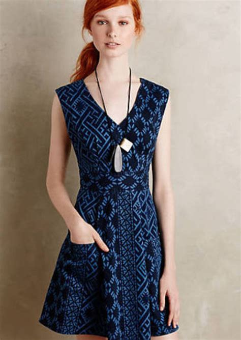 anthropologie denim dress