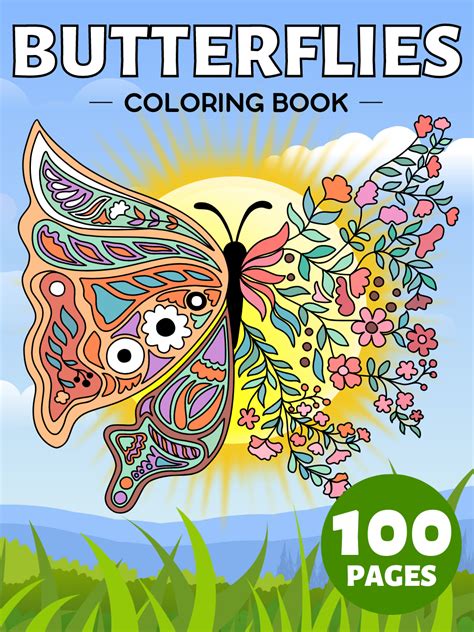 anti stress butterflies coloring book adults PDF