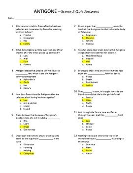 antigone test answer key Doc