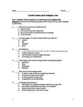 antigone test questions and answers Reader