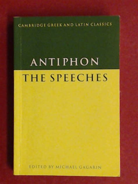 antiphon the speeches cambridge greek and latin classics Reader