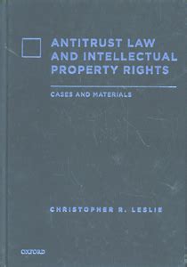 antitrust law and intellectual property rights cases and materials Kindle Editon