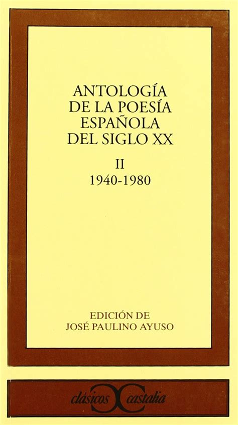 antologia de la poesia espanola del siglo xx fundamentos PDF