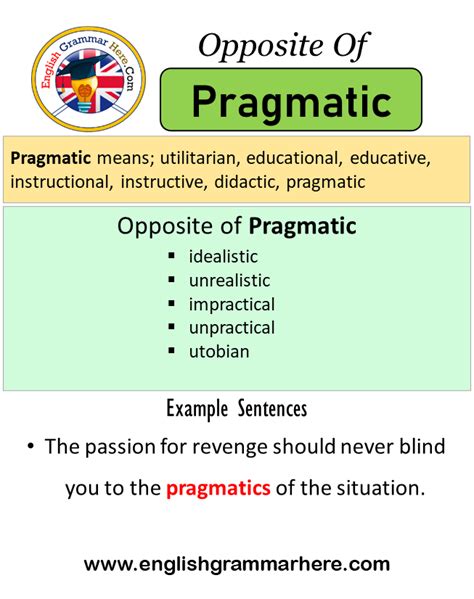 antonym of pragmatic