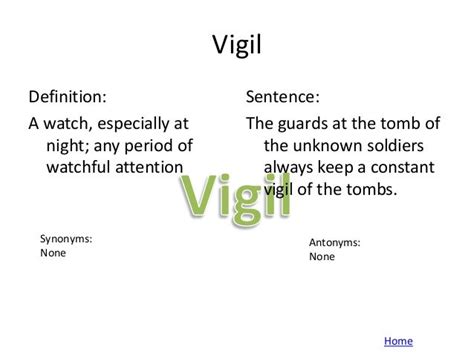 antonyms of vigil