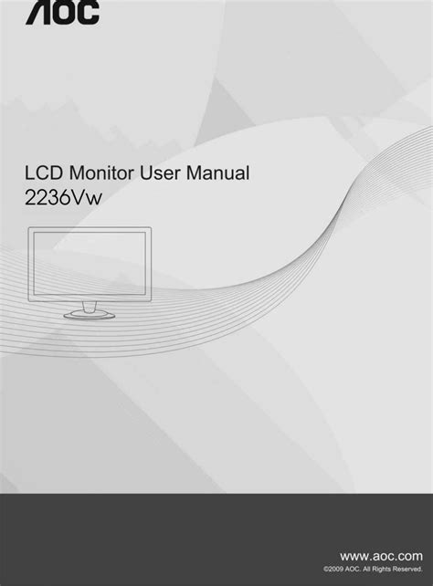 aoc 2236vw user manual Epub