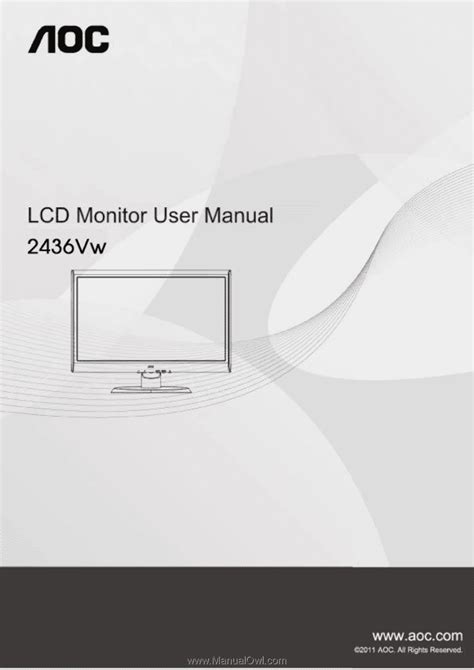 aoc 2436vw instruction manual Kindle Editon