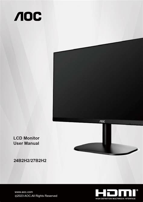 aoc led monitor user manual PDF