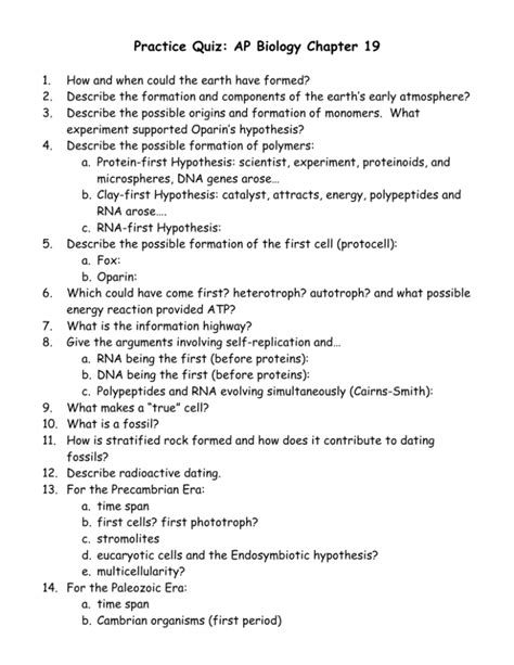 ap bio chapter 19 answers Doc