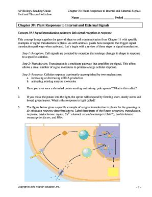 ap biology reading guide answers chapter 39 Doc