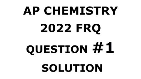 ap chem 2022 frq