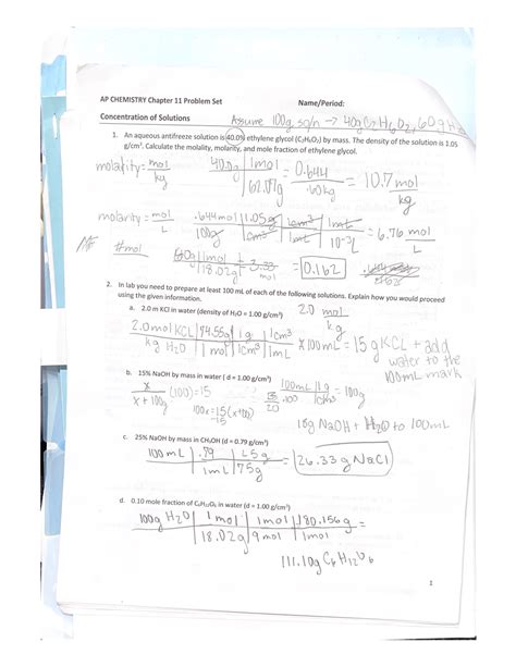 ap chemistry chapter 11 answers Epub