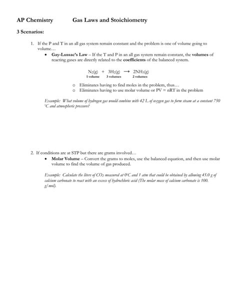 ap chemistry stoichiometry study guide PDF
