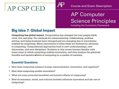 ap csp ced