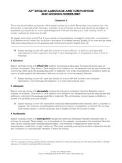 ap english language and composition 2012 scoring guidelines Doc