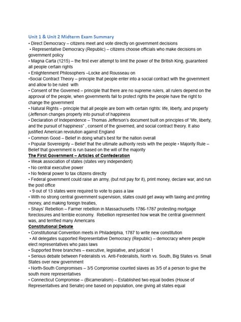 ap gov midterm study guide Epub