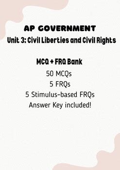 ap gov unit 3 mcq