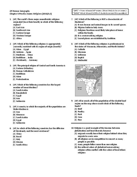 ap human geography chapter 6 study guide answers PDF